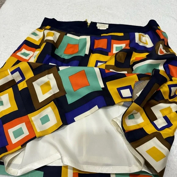 Kate Spade Kylie Geometric Print Skirt - Picture 3 of 7